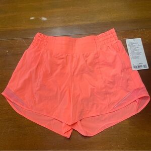 Lululemon Hotty Hot HR Short 4” Size 8 Sunset NWT